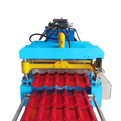 Super High Speed Hydraulic Step Tile Roll Forming Machine Low Noise