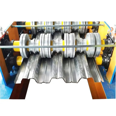 22KW Motor Gücü Çelik Zemin Kaplaması Rulo Şekillendirme Makinesi 10-12m / Dak