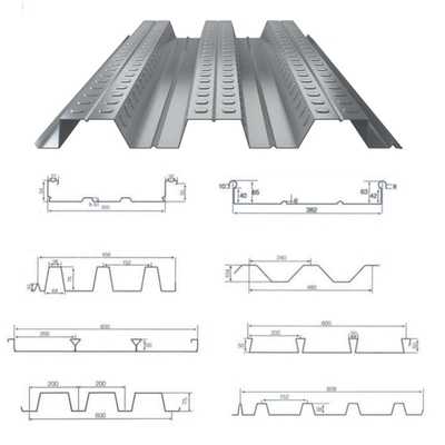 Galvanizli Çelik Zemin Deck Rulo Formasyon Makinesi Yüksek hassasiyet