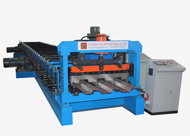 Zincir Taşıma Rulo Şekillendirme Hattı Metal Sac Decking Zemin Üretim Makinesi