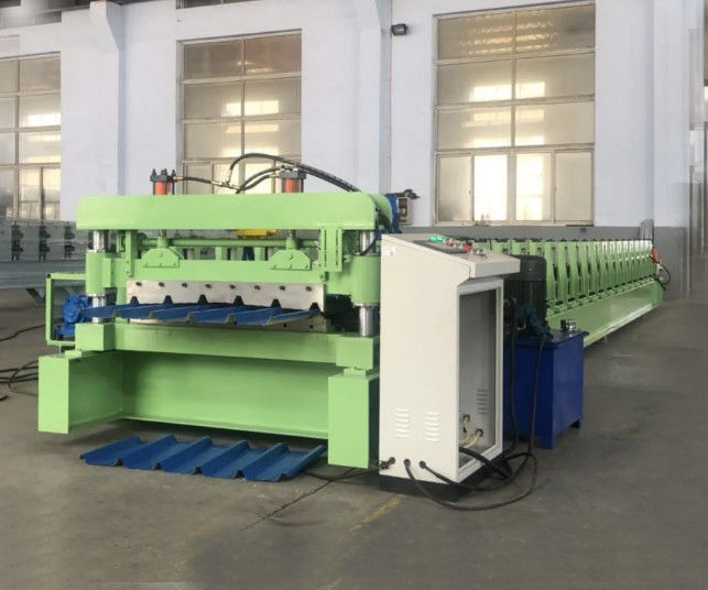 Trapez Çelik Çatı PPGL Duvar Paneli Rulo Şekillendirme Makinesi 3 fazlı