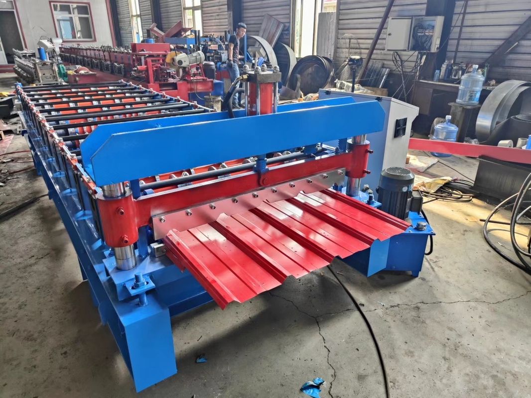 IBR Çatı Kiremit Rulo Şekillendirme Makinesi Fit Genişliği 1000mm GI PPGI Ön Boyalı Çelik Rulo
