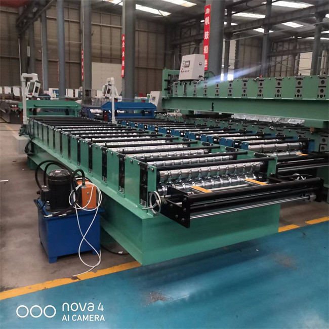 Çinko Renkli Çelik Ibr Kiremit İçin Trapez Metal Çatı Kaplama Levhası Rulo Şekillendirme Makinesi