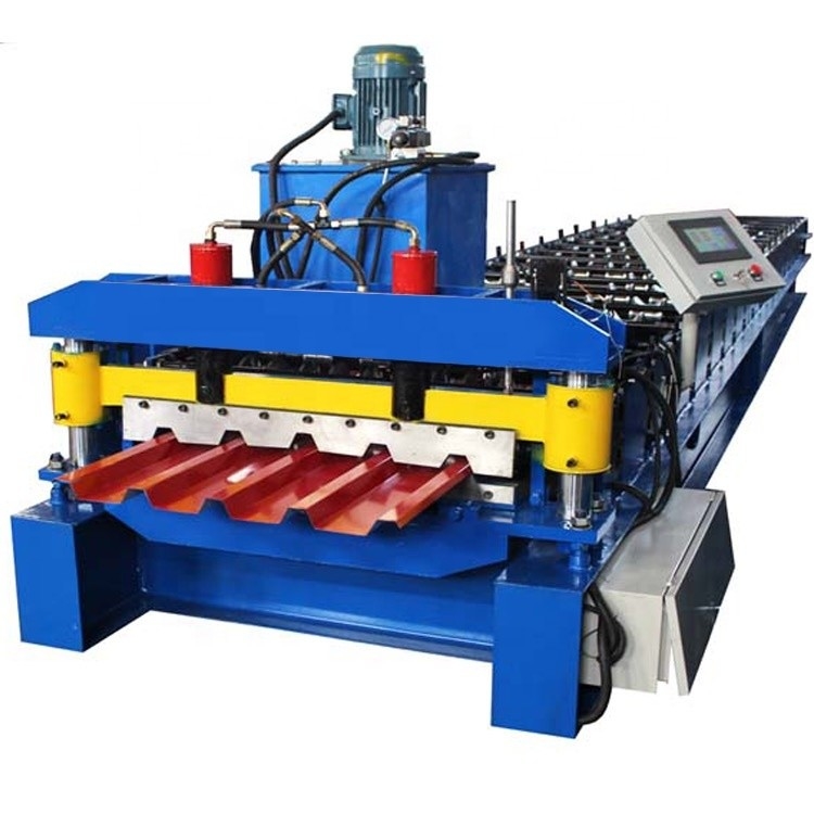 IBR Çatı Kiremit Rulo Şekillendirme Makinesi Fit Genişliği 1000mm GI PPGI Ön Boyalı Çelik Rulo