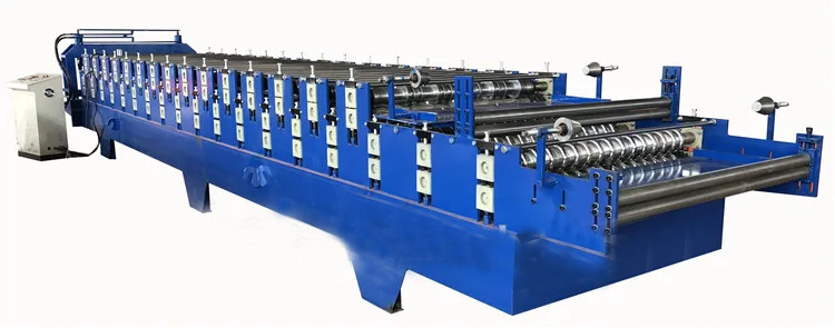 380V 60Hz 3Ph Çift Katmanlı Çatı Rulo Şekillendirme Makinesi 840 Trapez ve 836
