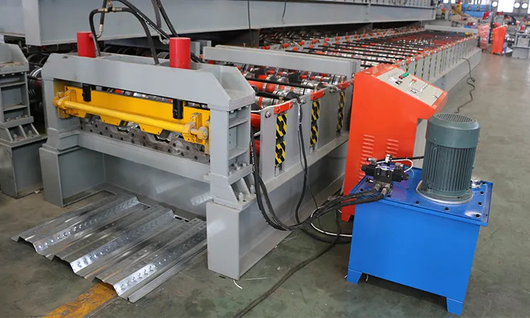 Hidrolik Kesme 8-15m / Dak ile Galvanizli PPGI Çift Katmanlı Rulo Şekillendirme Makinesi