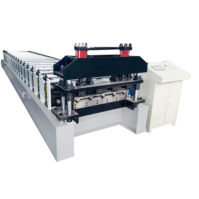 914-1200mm Oluklu Soğuk Çatı Sac Rulo Şekillendirme Makinesi Tam Otomatik Plc Kontrolü