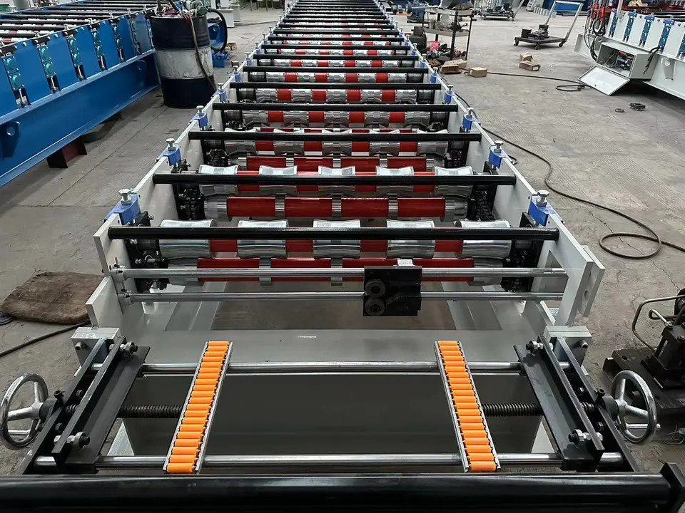 Taşınabilir 1000mm PBR rulo eski Ibr 686 Yüksek Hızlı Kiremit Yapma Makinesi