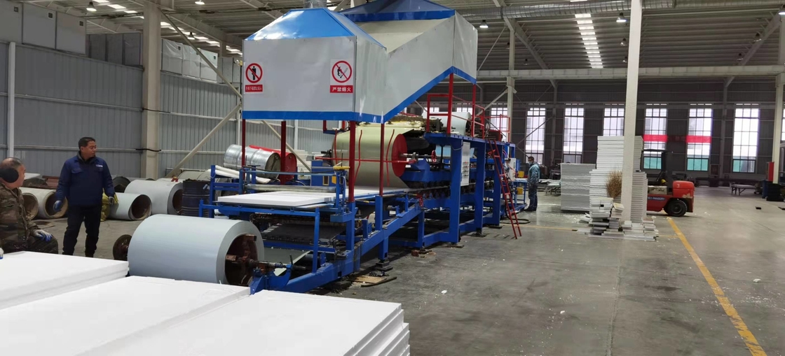 30-300 mm Kalınlık Eps Kaya Yün Sandviç Panel Ürün Lini Soğuk Depolama Odası Duvar Panelleri için