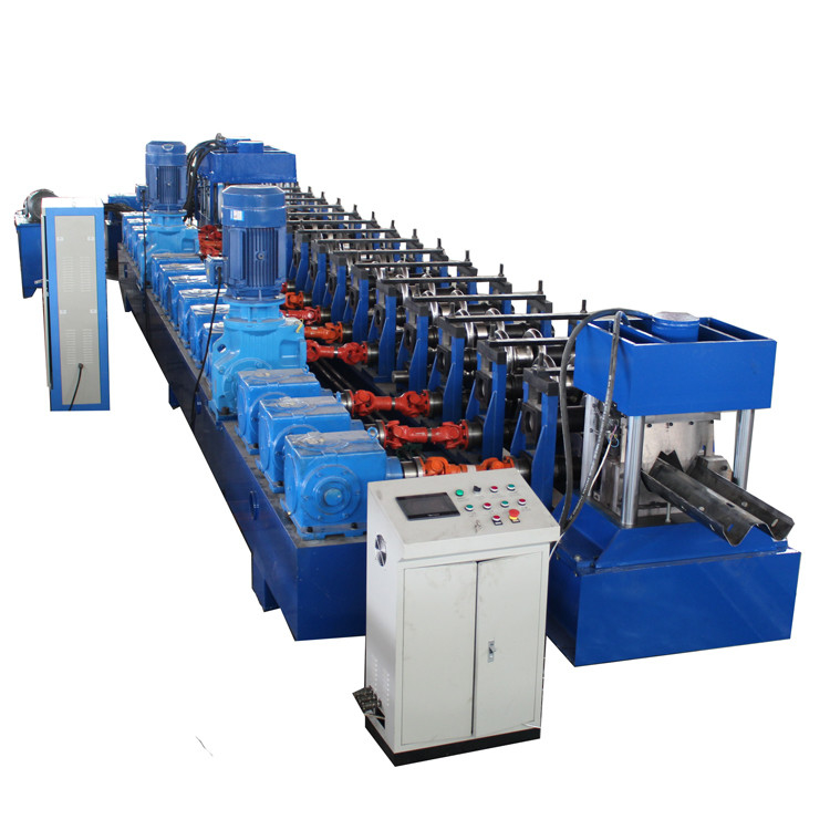 Gcr15 Roller Highway Guardrail Roll Forming Machine 350Mpa Üretim Gücü 380V 50Hz Güç kaynağı