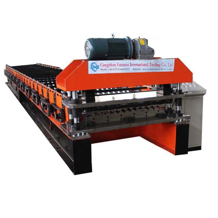 Hidrolik kesim ile 850mm dalgalanmış tipleri şekillendiren makine