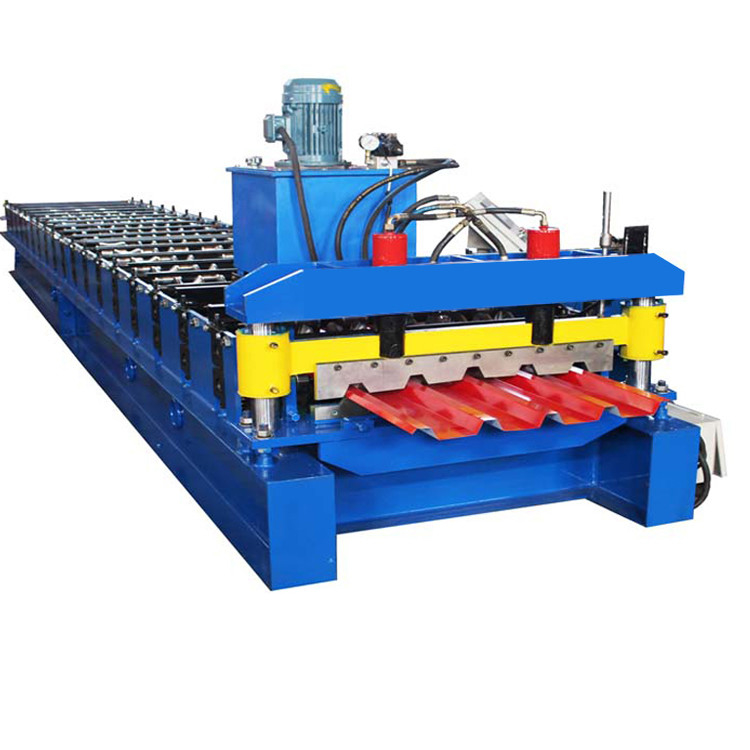 IBR 686 Profil bir katmanlı rulo şekillendirme makinesi Plc Kontrol ve hidrolik kesim