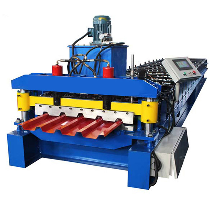 IBR 686 Profil bir katmanlı rulo şekillendirme makinesi Plc Kontrol ve hidrolik kesim