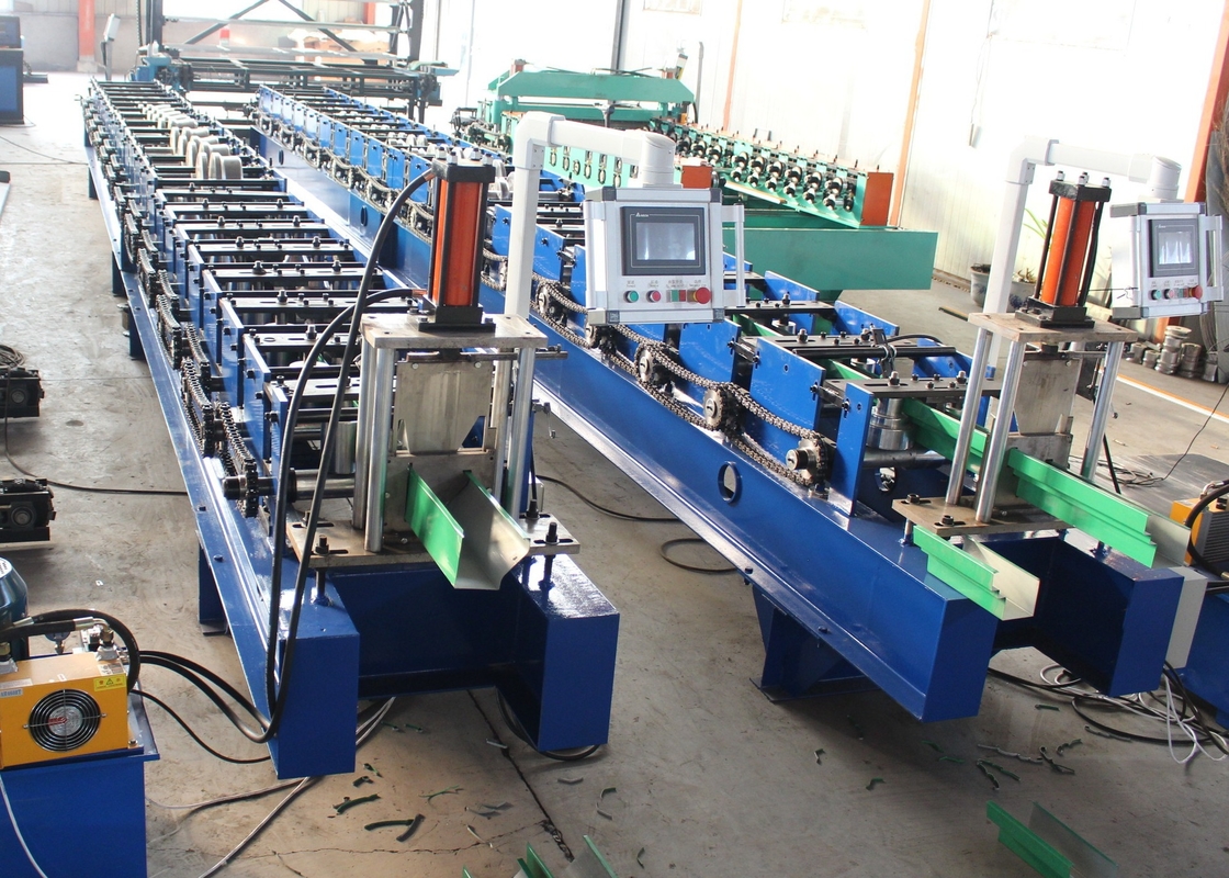 Hidrolik Kısaltma boru rulo şekillendirme makinesi 18 istasyonlu rulo istasyonları 4KW motor gücü