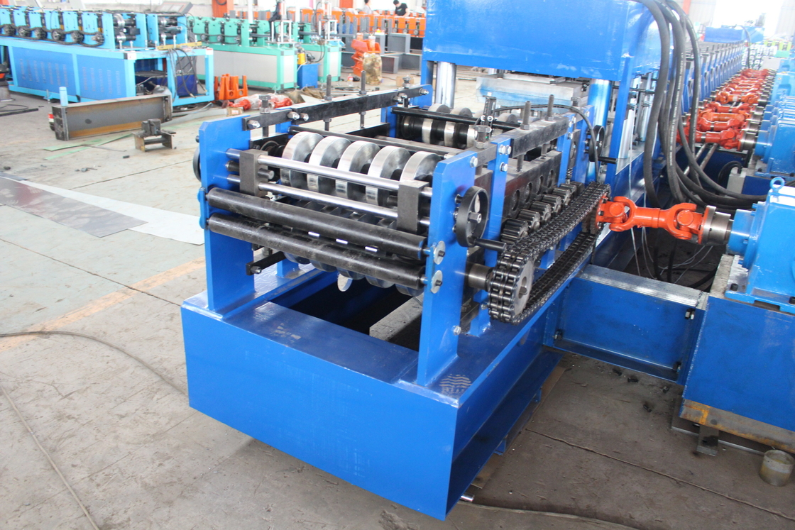 Yüksek Hızlı 15 İstasyon GI Otoyol Koruma Çitleri Hidrolik Decoiler ile Roll Forming Makinesi
