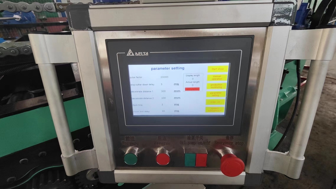 PLC Kontrolü Uzunluğa Kesme ve 4KW Forming Motoru ile Kesme Çizgisi 0,3-4mm