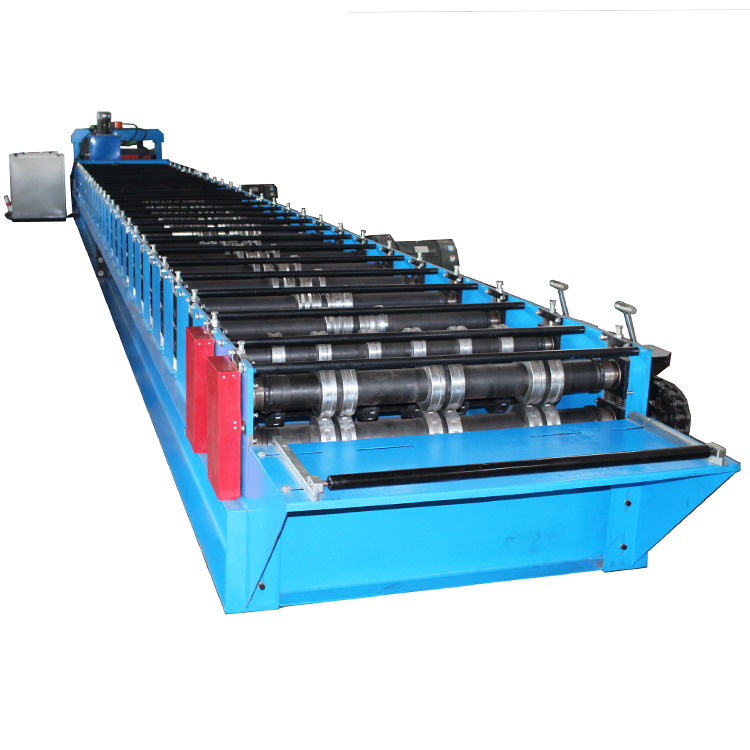 Ağır Güçlü 380V / 50HZ / 3Fase 0.3-0.8mm Zemin Güvertesi Çelik Çatı Yaprak Rulo Formasyon Makinesi
