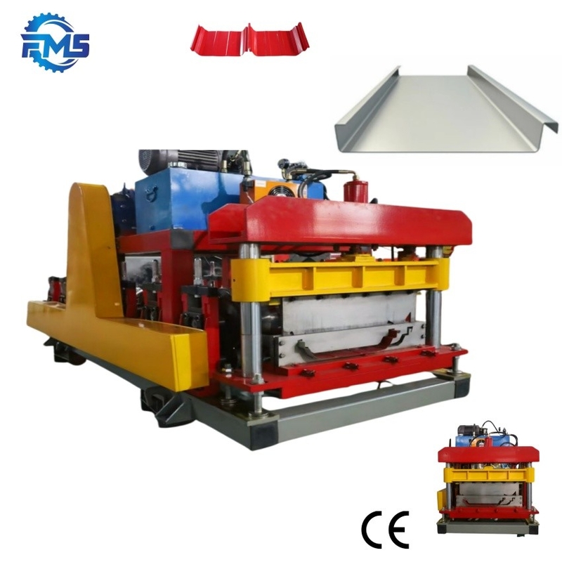 Taşınabilir Snap Lock Standing Seam Roll Forming Machine 0.3-0.8mm Kalınlığı için