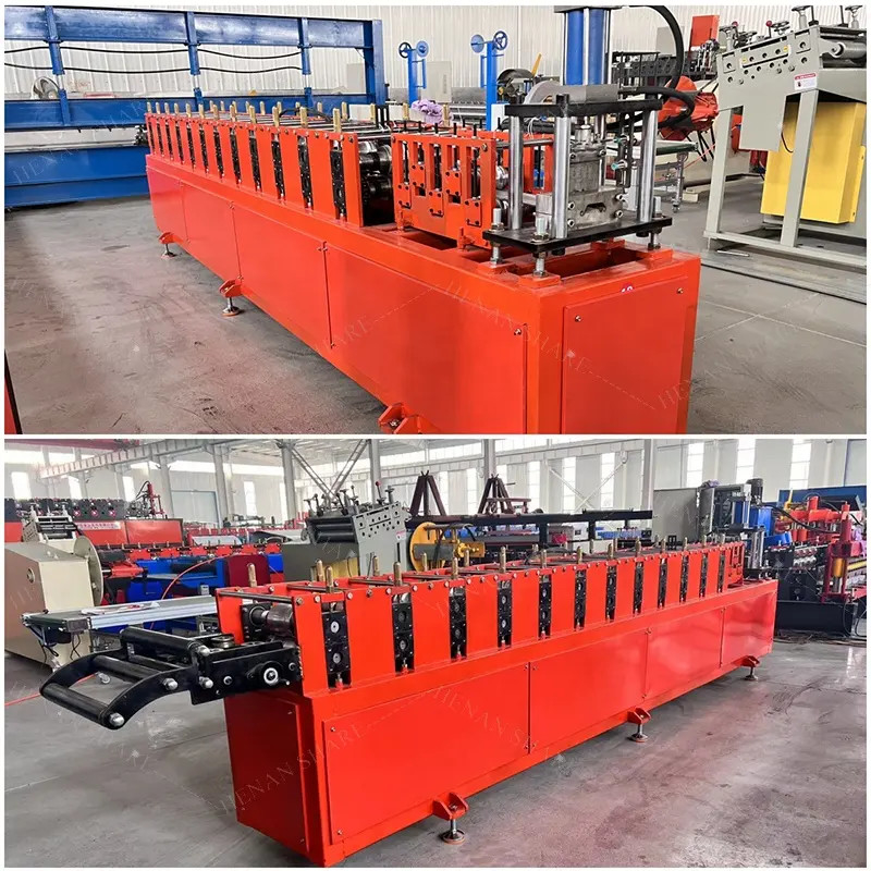 Metal Rulo Çapraz Kapı Yapım Makinesi / Rulo Çapraz Kapı Çerçeve Çelik Çapraz