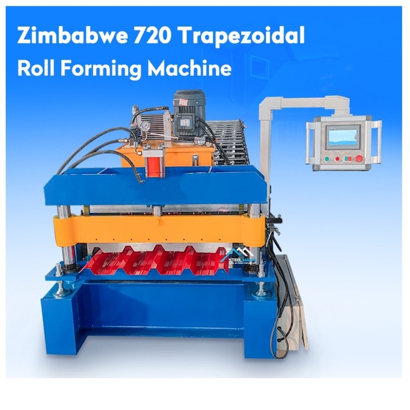Özelleştirilebilir 5V Trapezoidal Trapezoidal Çatı Plakası Çelik Yapma Makinesi Çift Katman Çatı Demir Yaprak Metal Üretim Soğuk Rulo Yapım Makinesi