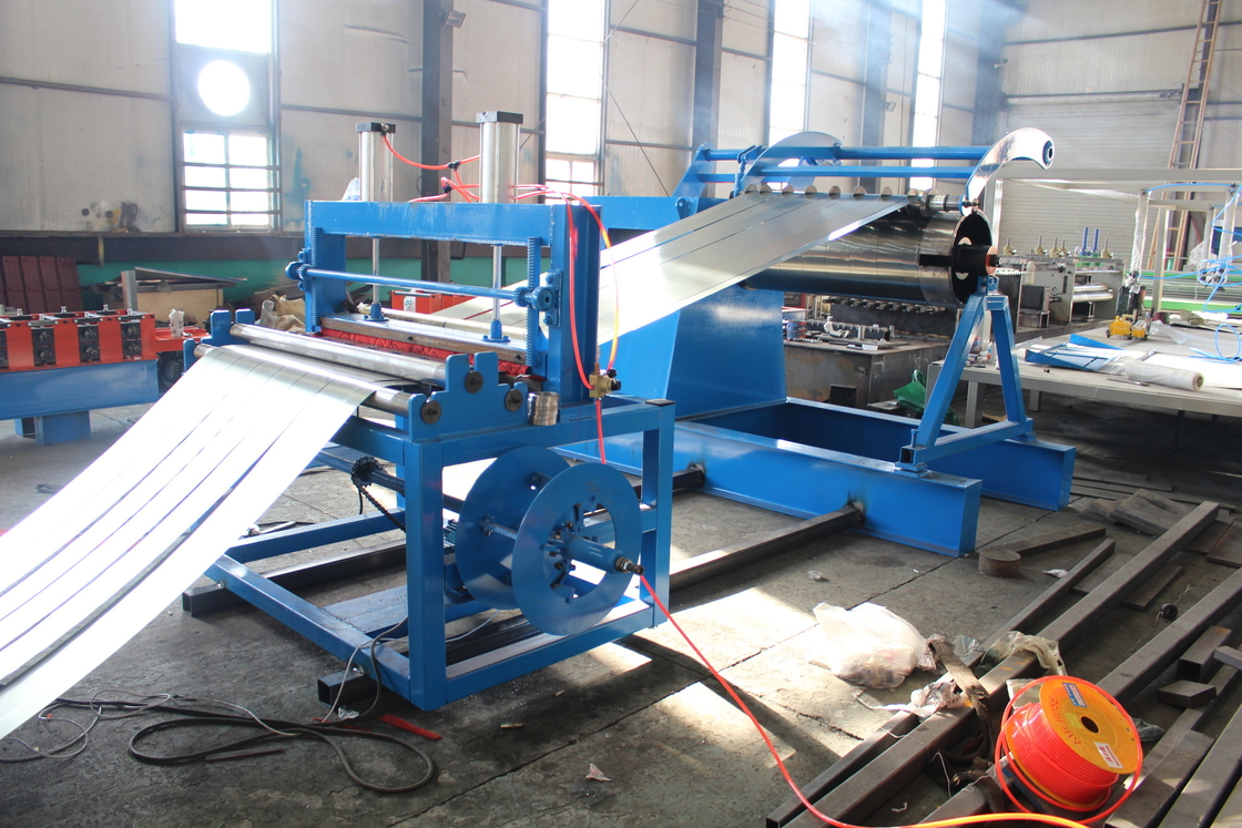 Yüksek Hızlı Çelik Bobin Slitter Hidrolik Açma ve Recoiler ile Kesme Üretim Liniası Makinesi