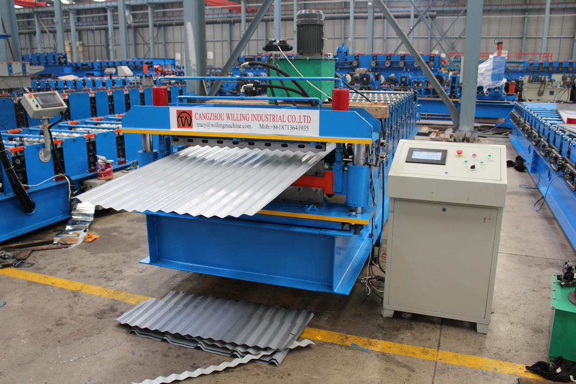 2025 factory price hot sale Trapezoidal and glazed Double Layer Roof sheet roofing tile Forming Machine