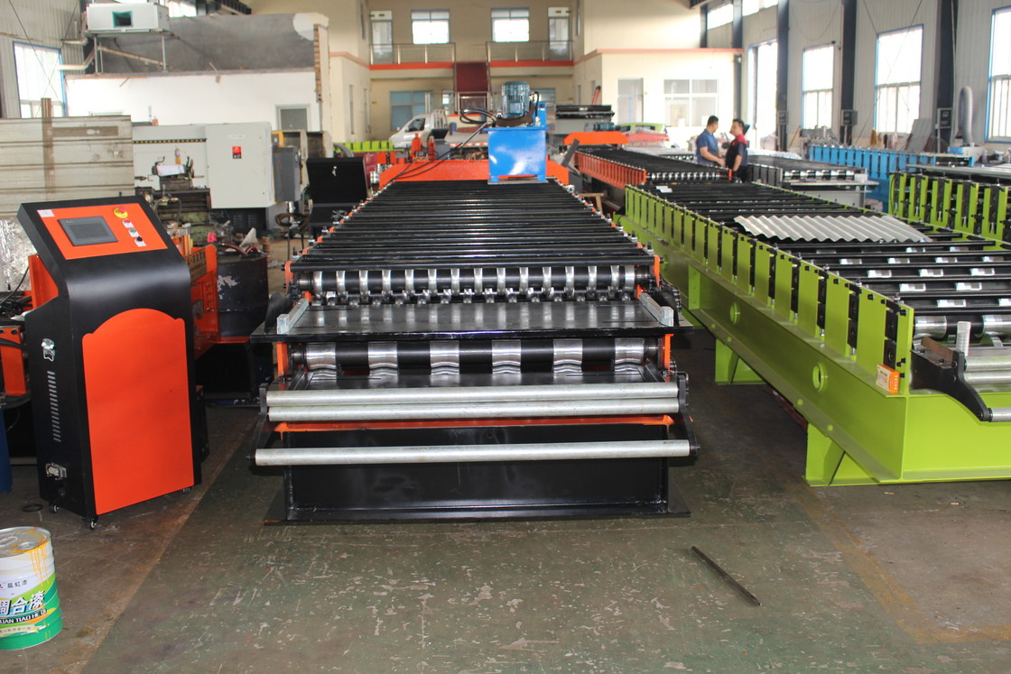 High Speed Trapezoidal and glazed Double Layer Roof sheet roofing tile Forming Machine