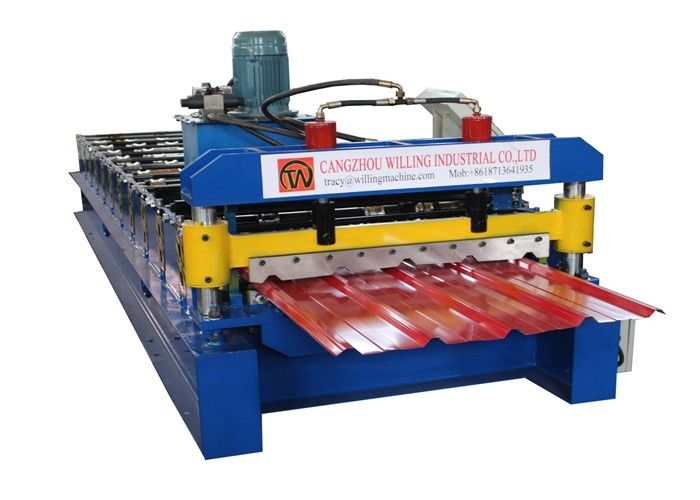 5 kaburga çatı rulo şekillendirme makinesi 11 satır trapez sac rulo şekillendirme makinesi