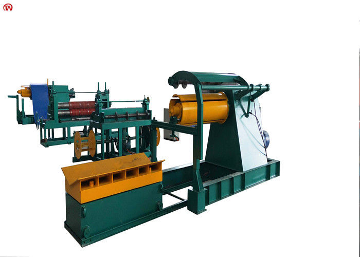380v 50hz Yüksek Hızlı Çelik Bobin Kesme Kesme Üretim Lini Makinesi Hidrolik Uncoiler ve Recoiler ile
