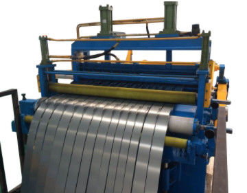 Açıcı ve Sarıcı ile 30m / Min Çelik Rulo Boy Kesme ve Dilme Hattı