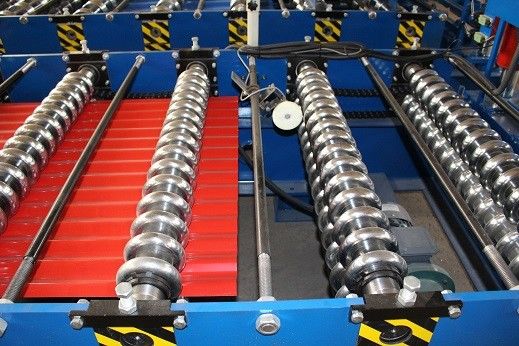 Dalga Şekli 0.9mm 3.5kw Oluklu Çatı Rulo Şekillendirme Makinesi