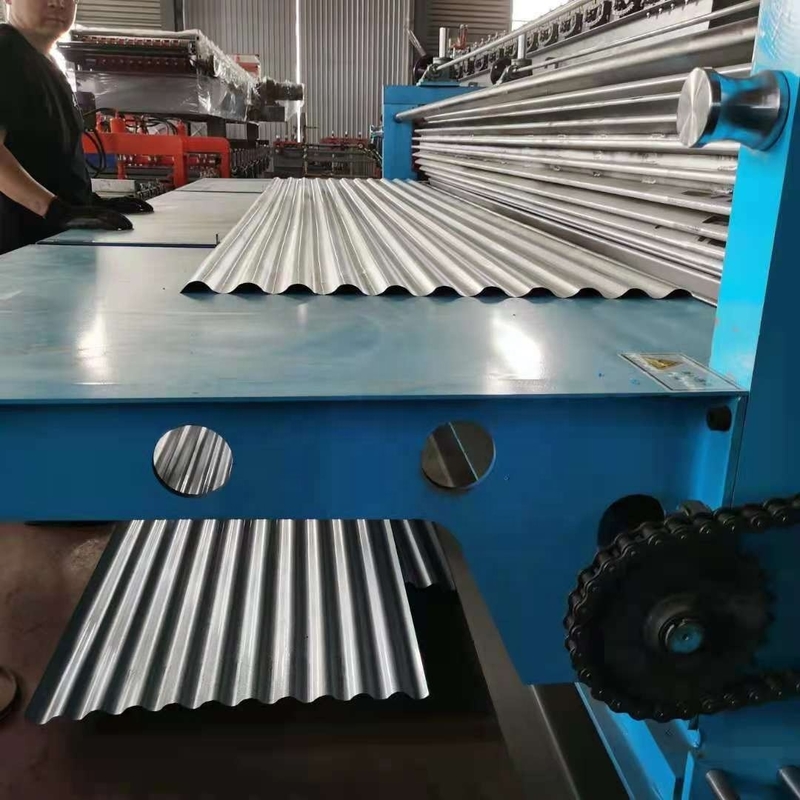 İnce Galvanizli Malzeme İçin 0.12-0.2mm Varil Oluklu Rulo Şekillendirme Makinesi