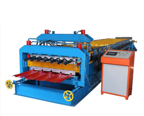 1300mm Ppgi Çift Katmanlı Rulo Şekillendirme Makinesi Otomatik Metal Çatı Paneli