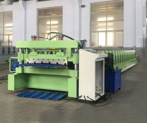 Trapez Çelik Çatı PPGL Duvar Paneli Rulo Şekillendirme Makinesi 3 fazlı