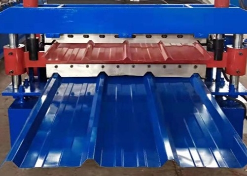 Metal Kiremit Plc Kontrol Çatı Paneli Şekillendirme Makinesi Düşük Gürültü