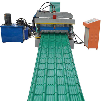Bahçelerde 1250mm Geniş 0.5mm Profiller Kiremit Rulo Şekillendirme Makinesi