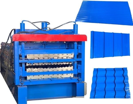 0.8mm Üç Katmanlı Rulo Şekillendirme Makinesi Ibr Oluklu ve Sırlı Karo