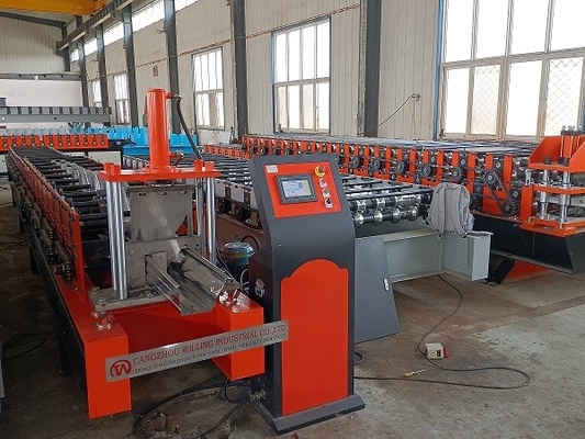 Tam Otomatik Yağmur Oluğu Rulo Şekillendirme Makinesi Drenaj Sistemi Üretim Hattı