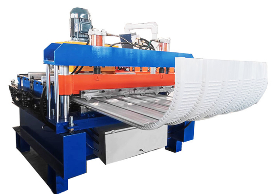PLC Kontrollü Kemer Eğimli Çatı Rulo Şekillendirme Makinesi Yüksek Verimlilik