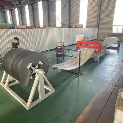 Otomatik 8 - 15m / Min Çelik Rulo Boy Kesme Hattı 15kw PLC Kontrolü