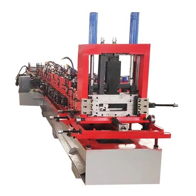 PLC Kontrol Sistemi Cz Purlin Makine Cr12mov Kesme Blade 3.5t Ağırlık