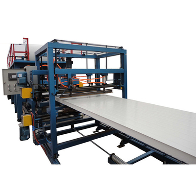 Hızlı Hızlı 32KW Sandwich Panel Roll Forming Makine Chrome Plating Kesme Sistemi ile cilalama ruloları