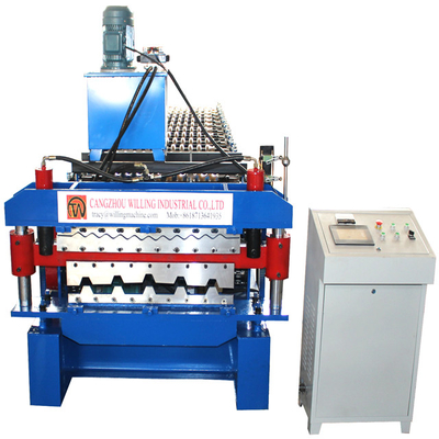 Yüksek Hızlı Çatı Kelepçeleri Makine Özellik İbr için Çift Katmanlı Çatı Yaprakları Rulo Formasyon Makine