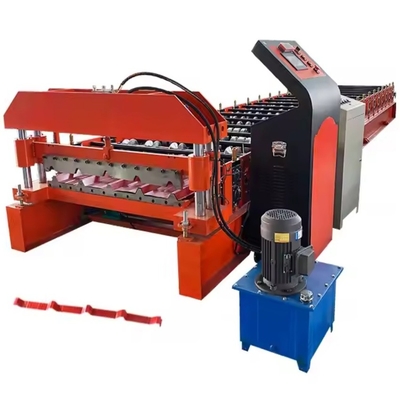 Yüksek hassasiyetli Trapezoidal Çatı Rulo Formasyon Makinesi