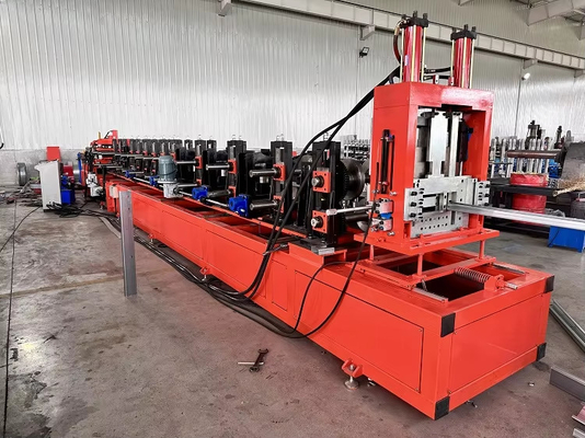 Metal Çelik çerçeveleme Profili Depo Otomatik Değiştirilmiş CZ Purlin delik yumruk soğuk rulo şekillendirme yapma makinesi ev için