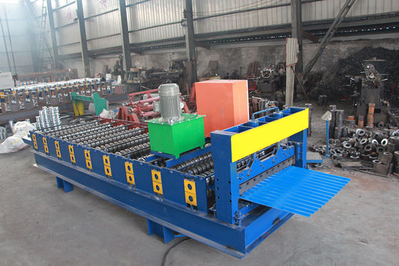 1000mm genişliğinde hammadde Metal Çatı Çubukları Rulo Yapım Makinesi Tam Otomatik PLC Kontrolü