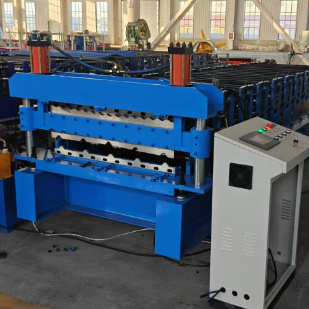Çift Katmanlı Tile Roll Forming Makinesi 0.3-0.8mm Kalınlığı 12m/min