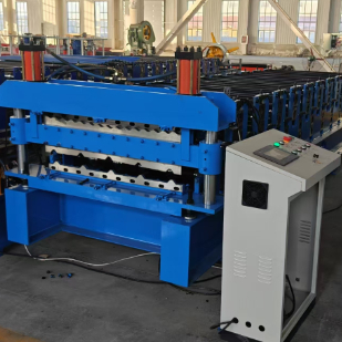 Çift Katmanlı Rulo Şekillendirme Makinesi 0.3-0.8mm Kalınlık 8-15M/Dak