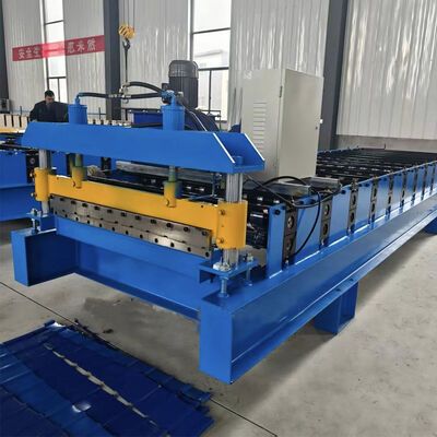 0.3-0.8mm Çift Katmanlı Çatı Rulo Yapım Makinesi Ibr & Corrugated Tile Sheet Yapım Makinesi
