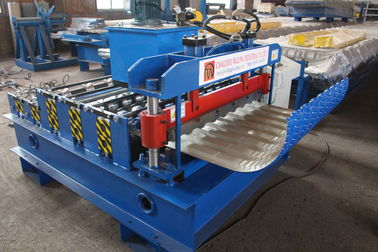 Metal Zemin Güverte Rulo Şekillendirme Makinesi 4Kw PLC Kontrol Otomatik Sıkma